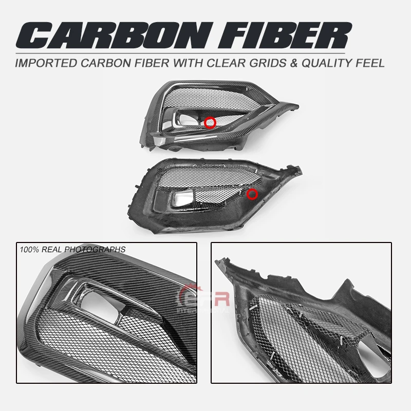 Fit for  Subaru WRX VBH S4 carbon fiber modification EPA front bumper fog lampshade replacement