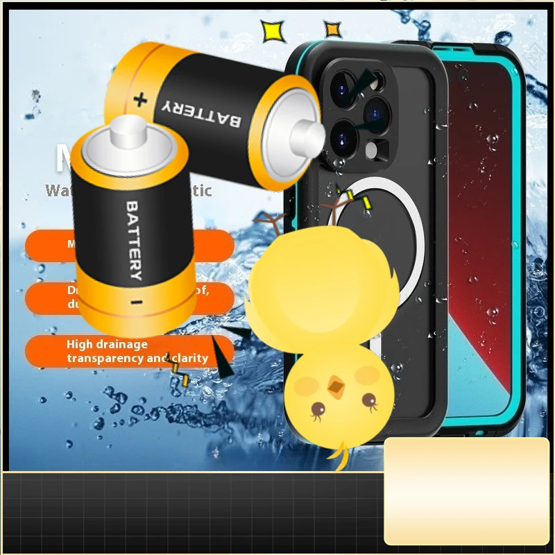 

Водонепроницаемый пылезащитный противоударный чехол IP68 для IPhone 15 Pro Max Plus 14 13, защита всего тела, пылезащитный чехол для плавания и дайвинга