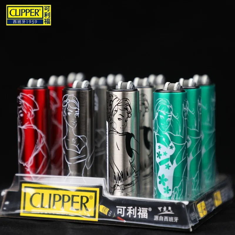 Clipper Butane Torch Lighter Metal Sand Wheel Igniter 12 Whole Gas Gadget Smoking Accessories for Men