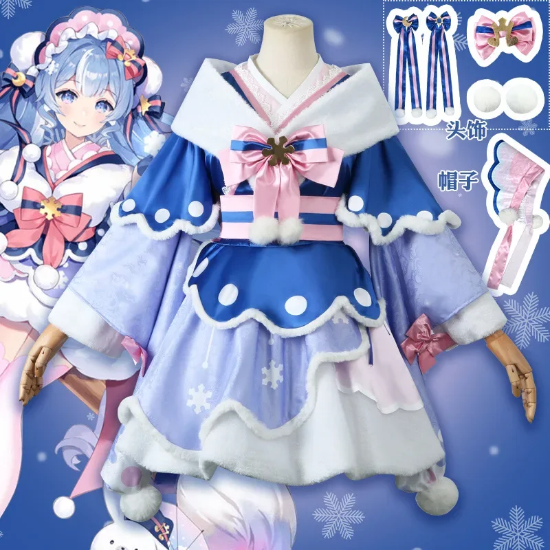 Cosplay Miku Cosplay Halloween Role Play Party Uniform Cute Dress Halloween Winter 2023 Snow Miku S-2xl BS6983