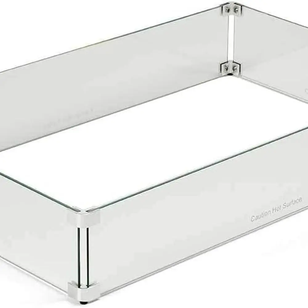 

43 x 21 прямоугольная стеклянная ветрозащита для костра