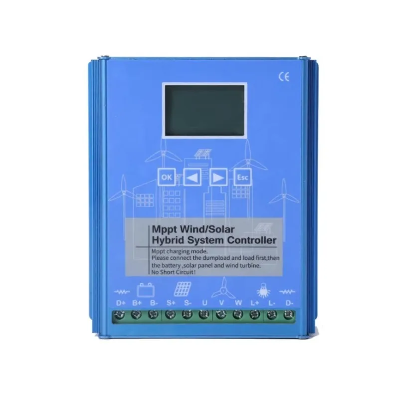 Low Noise Wind Generator Controller 600W to 5KW with MPPT Charging Modes Smart Wind Charge Controller 12V/24V/48V