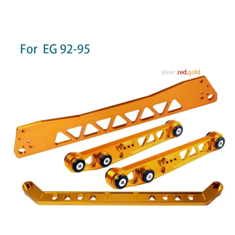 Rear Lower Control Arm Subframe Bracket Brace Tie Rod Compatible with Honda Civic EG 1992-1995 Chassis Modification