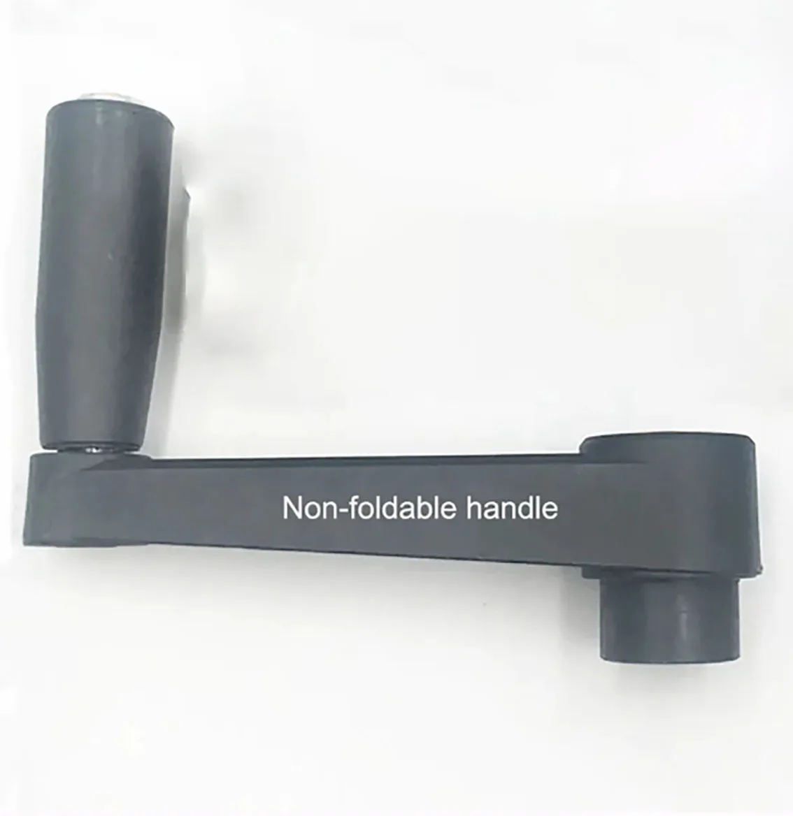 1Pc Black Round Hole/square Hole Mounting Non-foldable Crank Handles for Lathe Milling Machine Revolving Handle Length 63-160mm