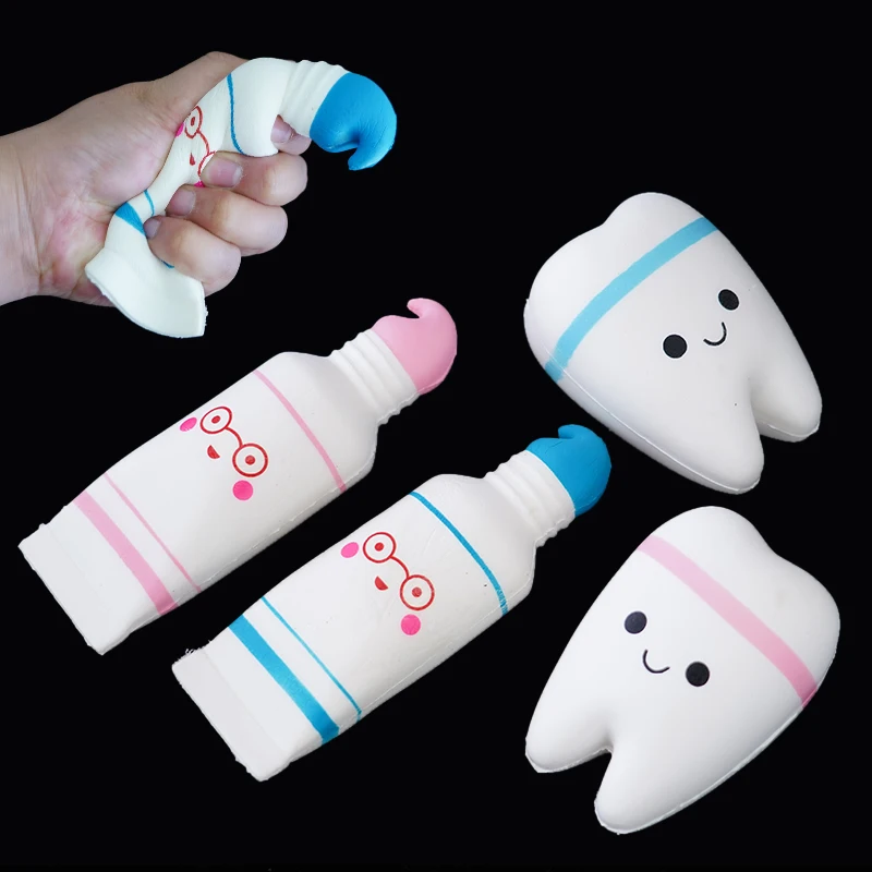 

1pc Antistress Kids Toys Simulation Cartoon Squishy Toothpaste Scented Slow Rising Stress Reliever Squeeze Toys for Children