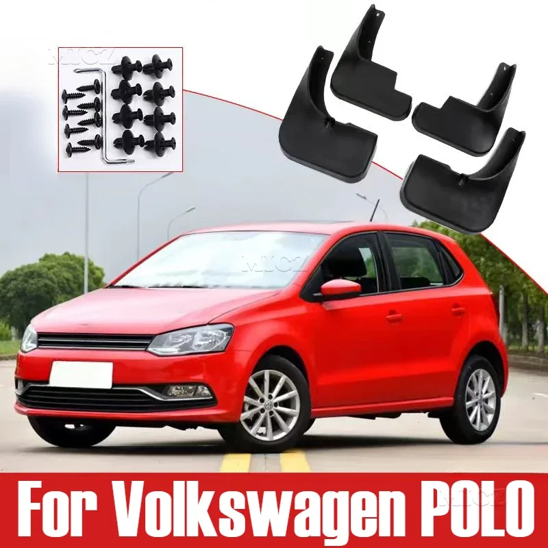 Para Volkswagen POLO 2011 - 2019 guardabarros de coche guardabarros/protectores de palabras (4 unids/set)! Nombre de su coche + Año + Sedan/escotilla en orden