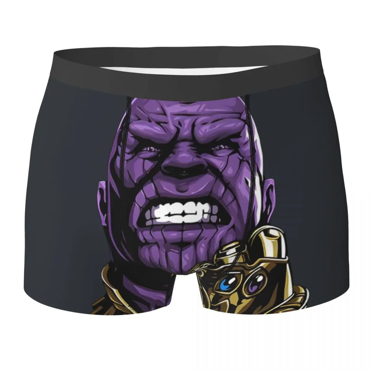 

Thanos Anime Print Underwear Custom Boxer Shorts High Quality Male Panties Elastic Shorts Briefs Birthday Present