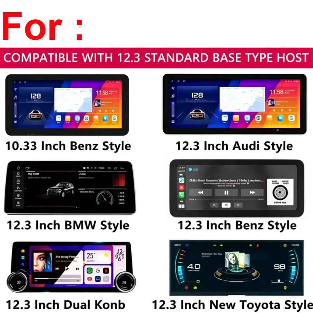 2DIN 12.3 Inch Radio For Hyundai i25 Accent Solaris Verna 2010-2016 Android Stereo Fascia Dash ABS Frame Kit