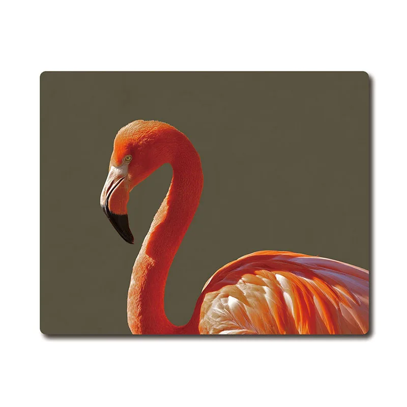 The Solemn and Beautiful Red Flamingo Printed Anti-slip Rubber Pad Office Cup Coaster Party Favor Gifts 220x180x3mm