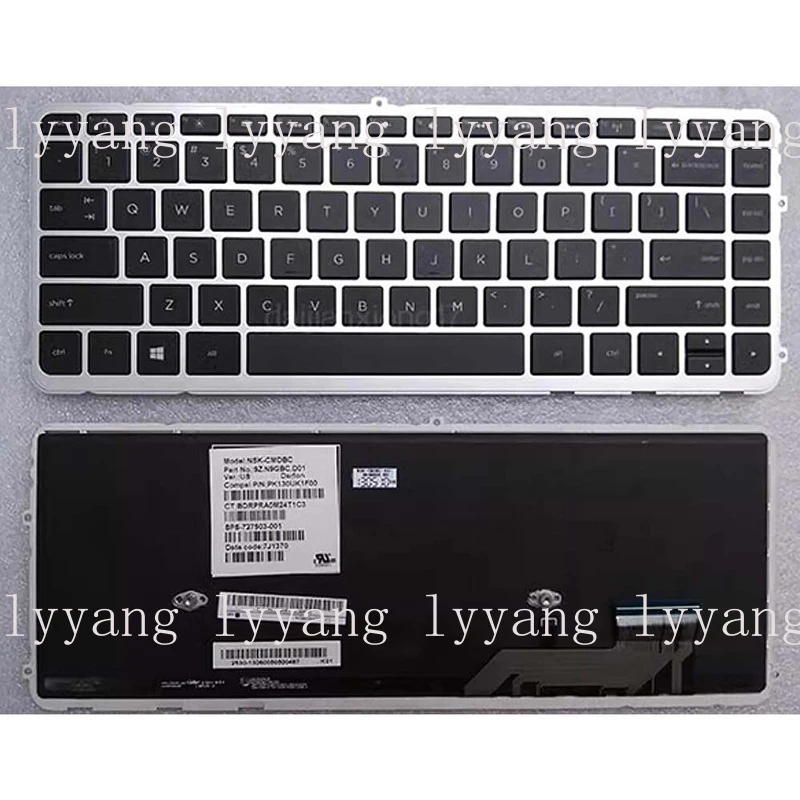 

f For HP ENVY 14K 14-k000 14-k100 Backlit Keyboard 727503-001 Laptop Keyboard