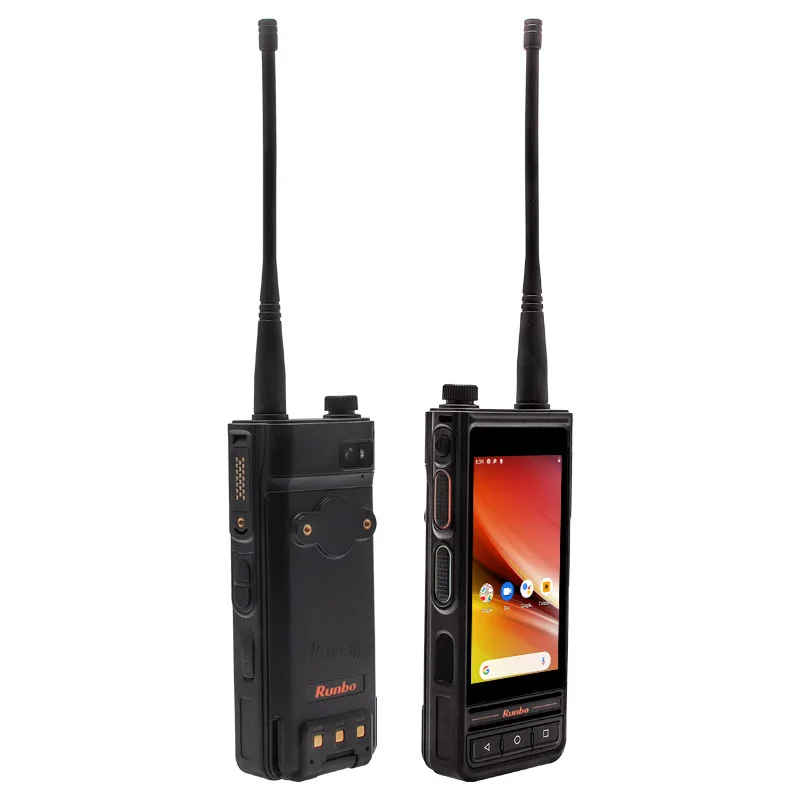 Chắc Chắn 4G DMR UHF VHF Bộ Đàm Điện Thoại 4GB 64GB Radio Kỹ Thuật Số PTT 13MP Camera Android 8.1 NFC GPS UNIWA RUNBO E81