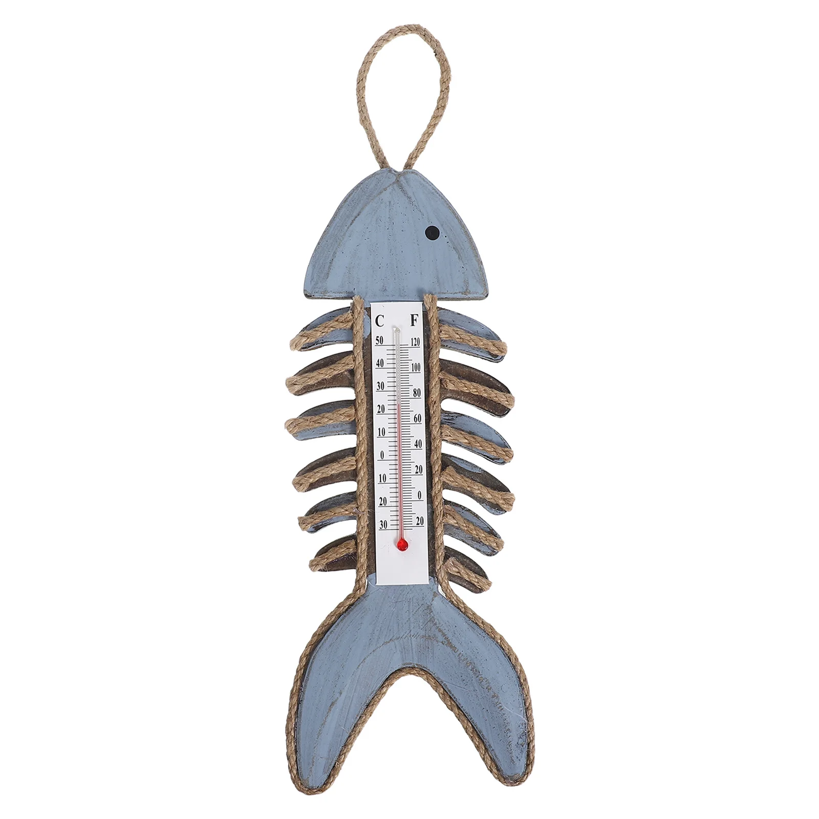 

Indoor Outdoor Vintage Fishbone Thermometer Wall Mounted Decorative Temperature Gauge for Home Garden Office Wall Hanging Decor