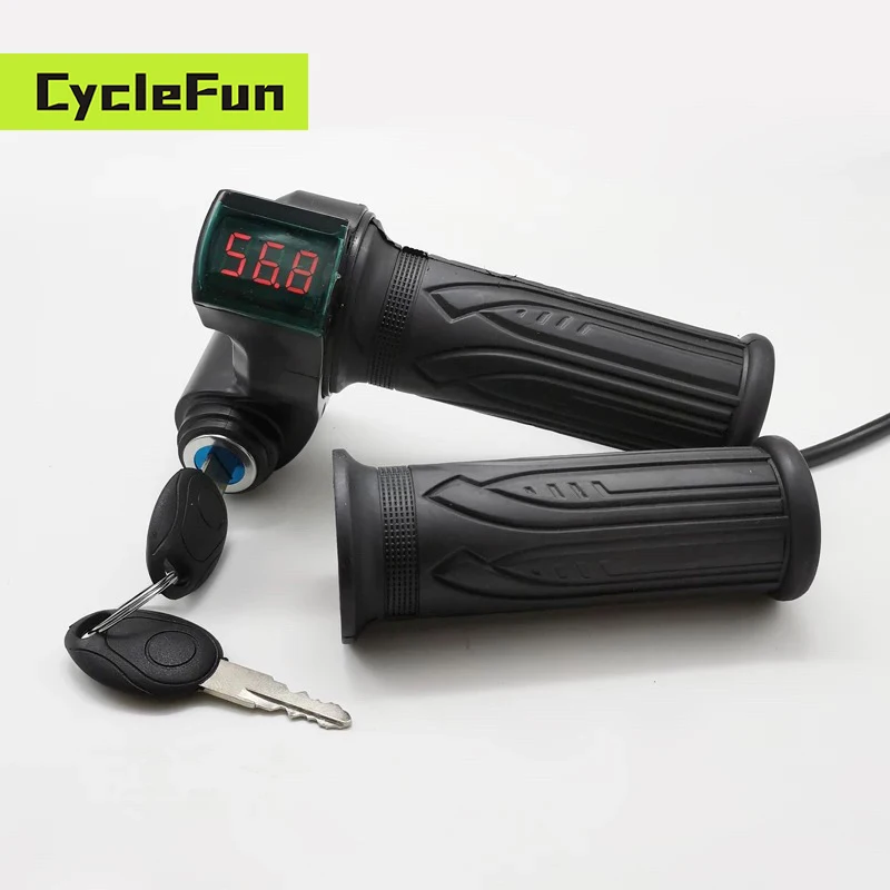 

Universal Throttle With Power Switch LCD Display 12v-99v Accelerator Ebike Electric Scooter Accessory