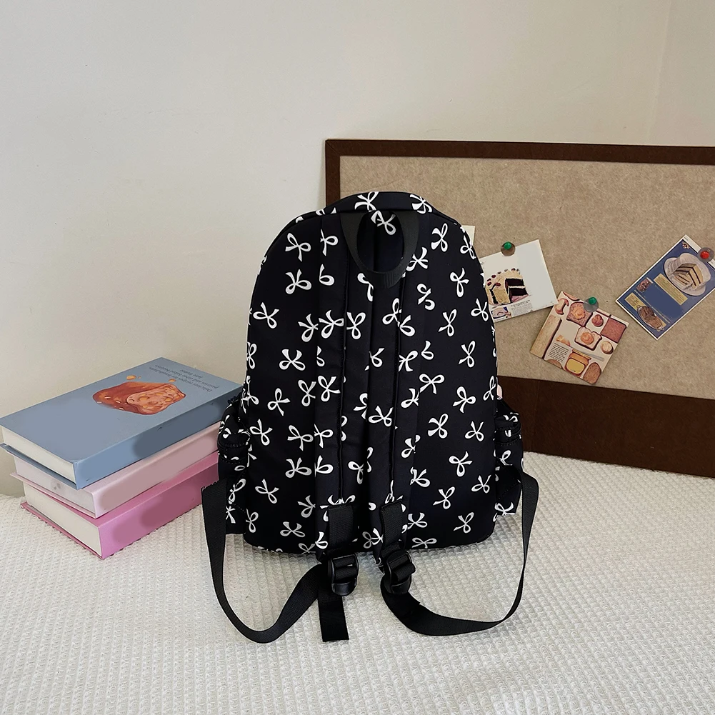 Para as mulheres arco impressão mochila multifuncional saco de escola náilon multi bolsos bolsa de ombro mochila para viagens trabalho escola