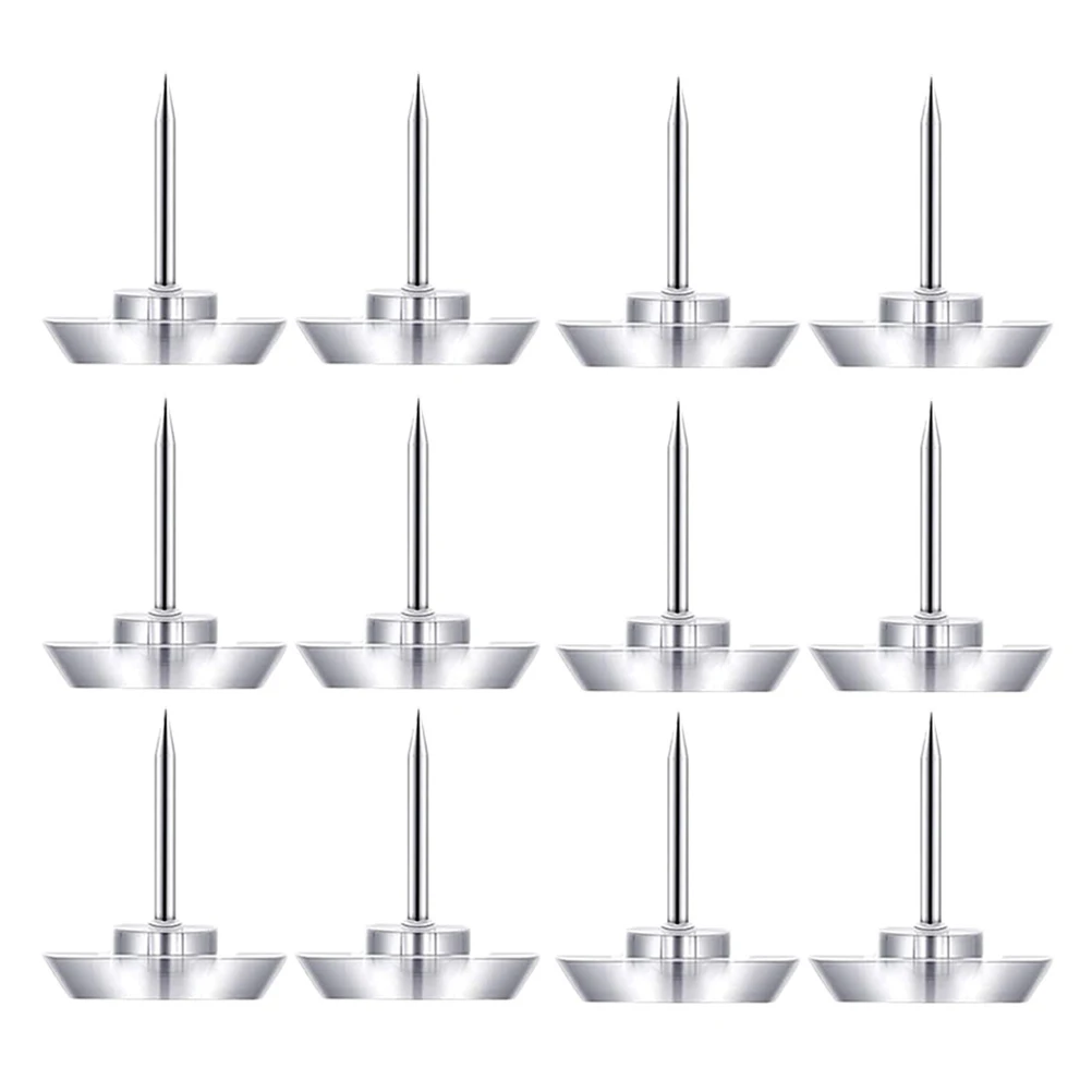 

50pcs Five-pointed Star Thumbtack Clear Push Pins Flat Metal Head Plastic for Walls Versatile Use Ideal Papers Photos