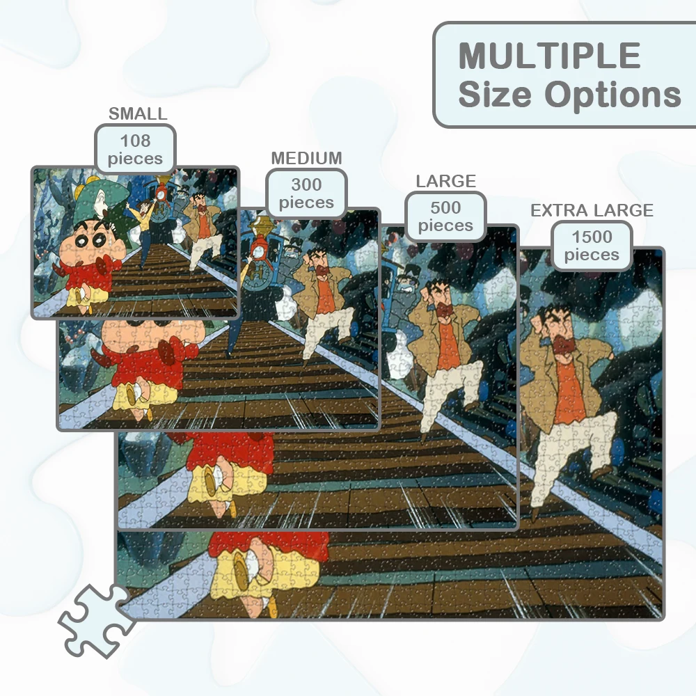 크레용 신찬 직소 퍼즐 Shinnosuke 및 친구 만화 교육 장난감 만화 시리즈 DIY 종이 직소 퍼즐 게임 선물