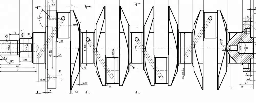 كورسا 4340 البليت الصلب C20XE أوبل سباق محرك السيارات العمود المرفقي