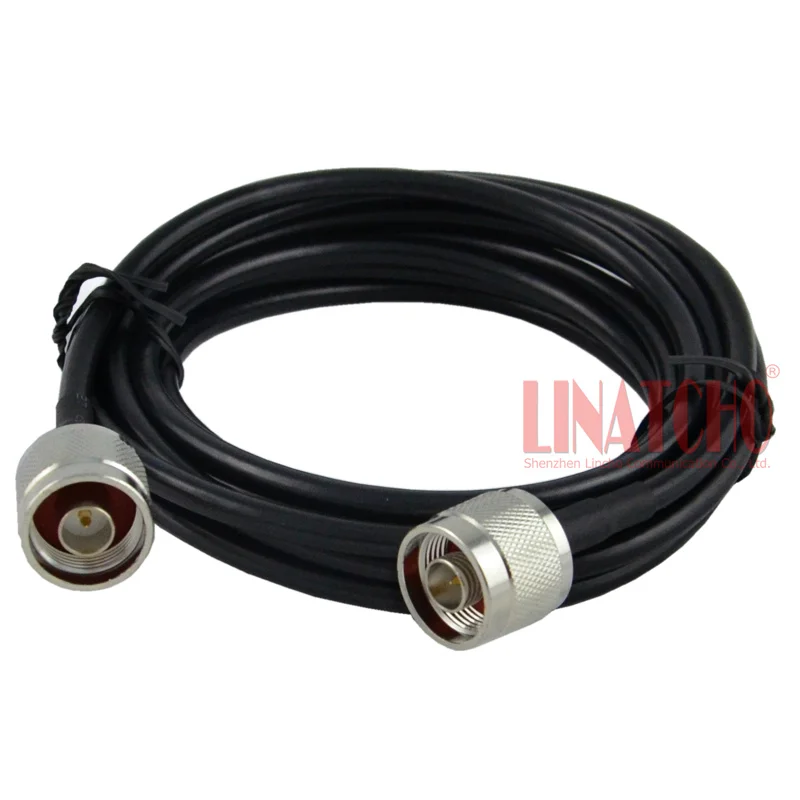 

3 Meters RG58U Coaxial Cable with 2 N Male Connector Signal Repeater Indoor Antenna Connecting Cable