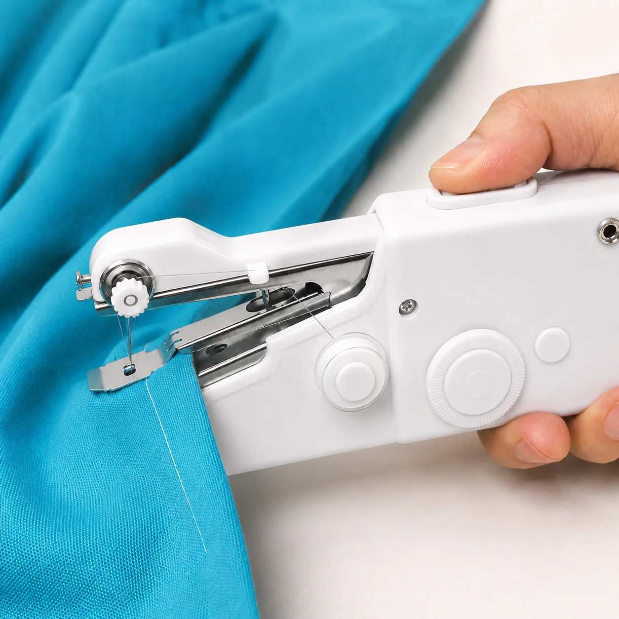 Mini Electric Sewing Machine Handheld - 휴대용 미니 재봉틀, 손잡이형 반자동 전기