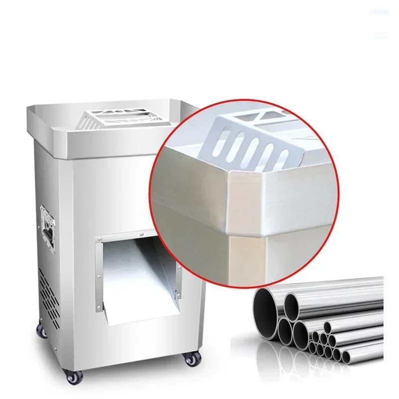 1500W Vertical Meat Slicer For Restaurant Cafeteria Hotel Meat Processing Equipment Commercial Slicing Shredding Dicing Machine