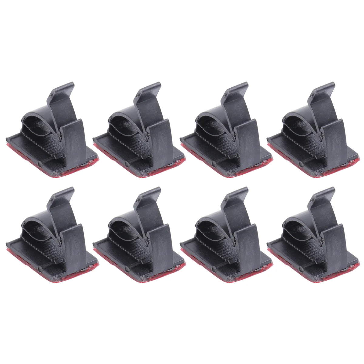 50 Pcs Management Clamp Power Cord Holder Double-sided Self Adhesive Cable Clips Wire Organizer