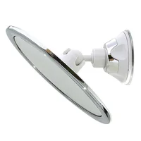 Espejo de maquillaje sin niebla con rotación de 360 °, espejo redondo con soporte, ventosa, para ducha, afeitado, baño, Belleza