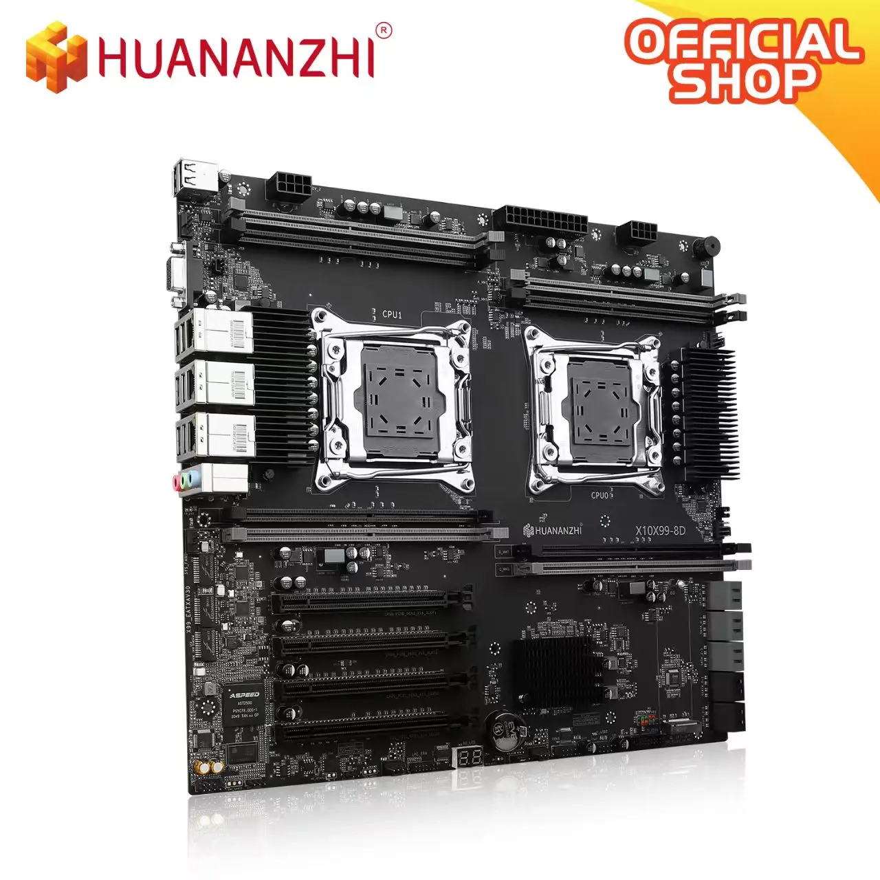 اللوحة الأم X10X99-8D V1.0 LGA2011-3، Intel C612، 8DDR4 512GB، 22.5G LAN، M.2 NVMe، PCB ذو 10 طبقات، لوحة خادم E-ATX #5