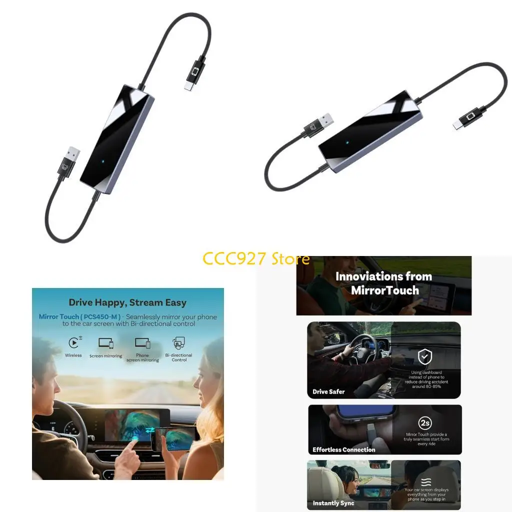 

B03F Car Screen Mirroring Link 1080P 720P Output Reverse Control Dense ABS Plan For Allowed Automobiles