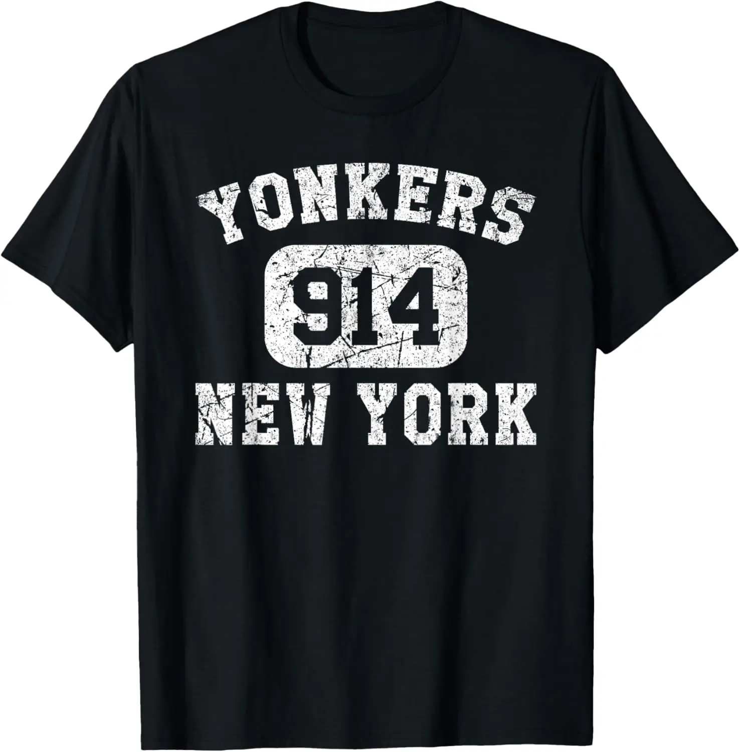 

Винтажная ретро-футболка Yonkers New York Area Code