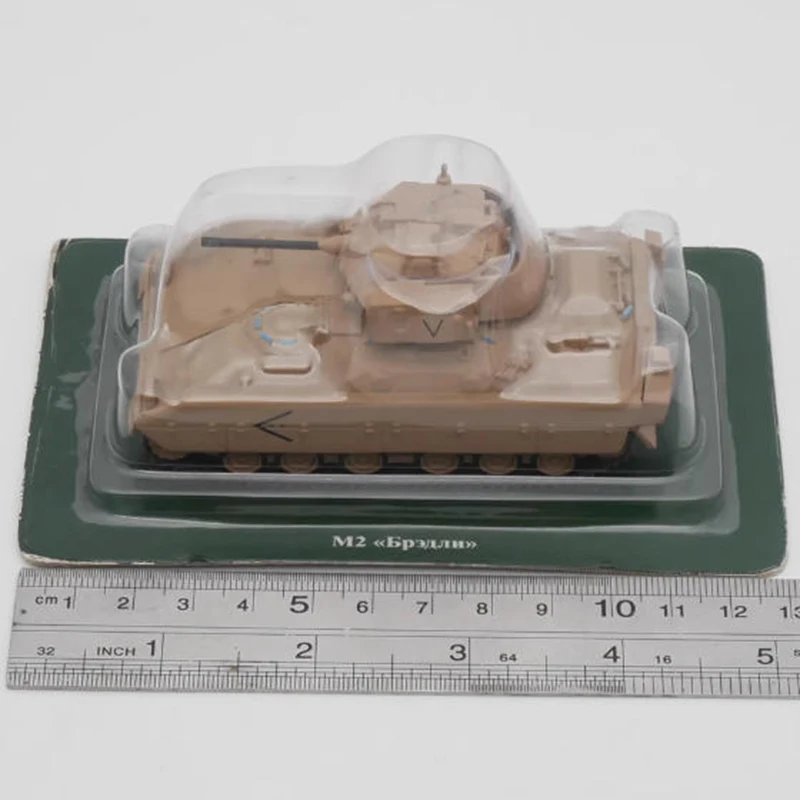Fabbri 1:72 TulipTree 2C4/MCV-80 Warrio/M2 브래들리 군용 합금 탱크 모델 컬렉션 디스플레이 장식 장난감 선물