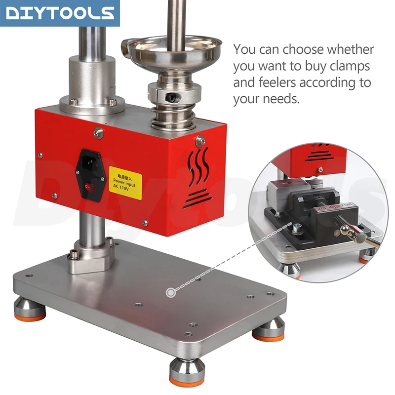 Vertical Injection Molding Electric Plastic Extruder Machine Plastic Molding Machine with Vise and Test Mold