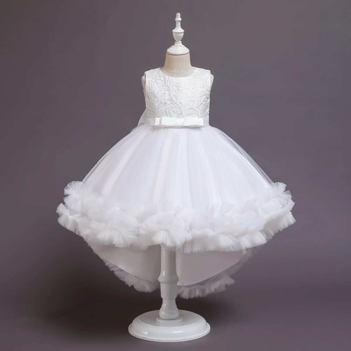 Flower Girls Princess Sequins Baby Wedding Christmas Party Trailing Dress Teenager Children Kids Elegant Dresses For 3-14 Years