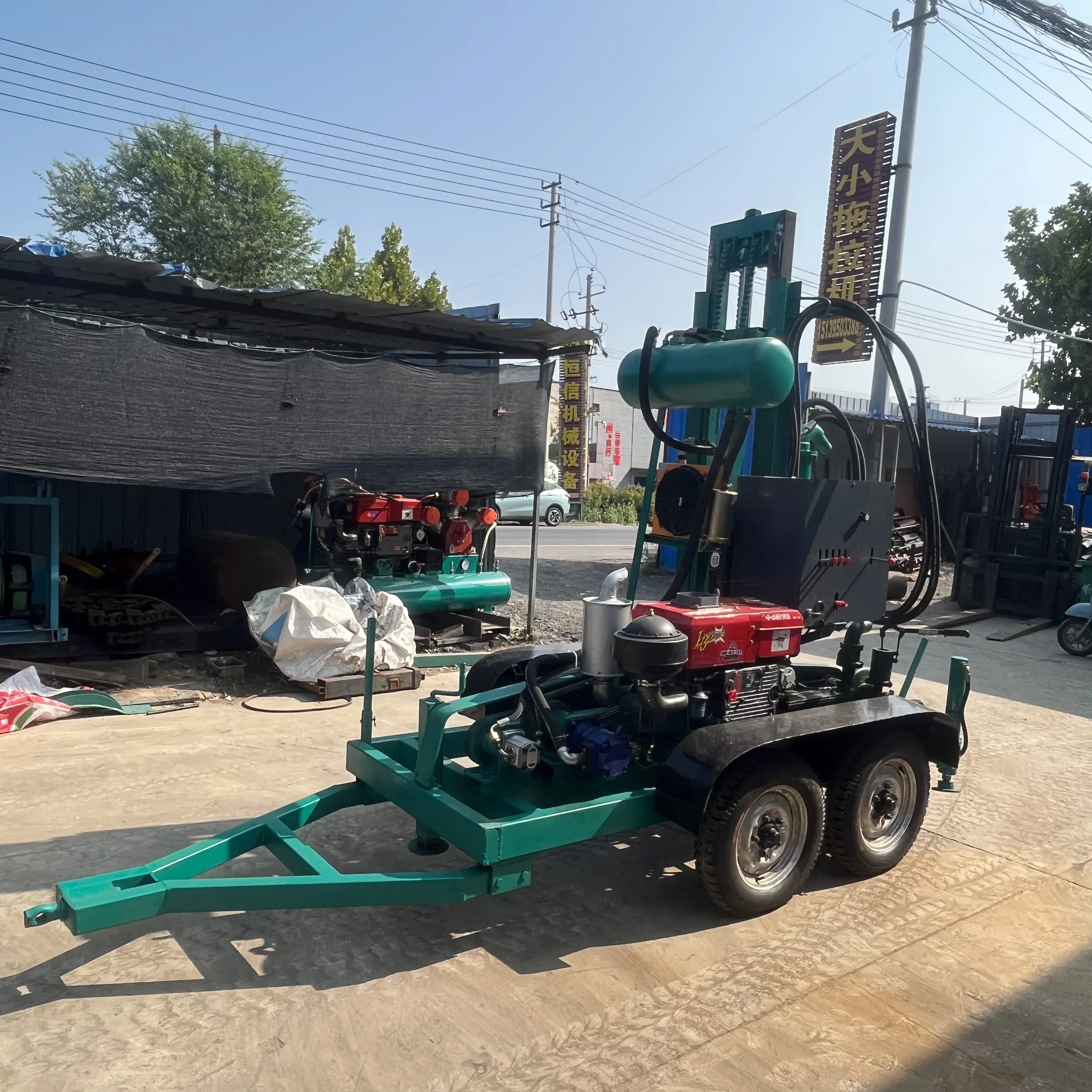 تستخدم على نطاق واسع AKL-150Y + آلة حفر آبار المياه الصغيرة المحمولة آلة حفر الآبار للبيع #2