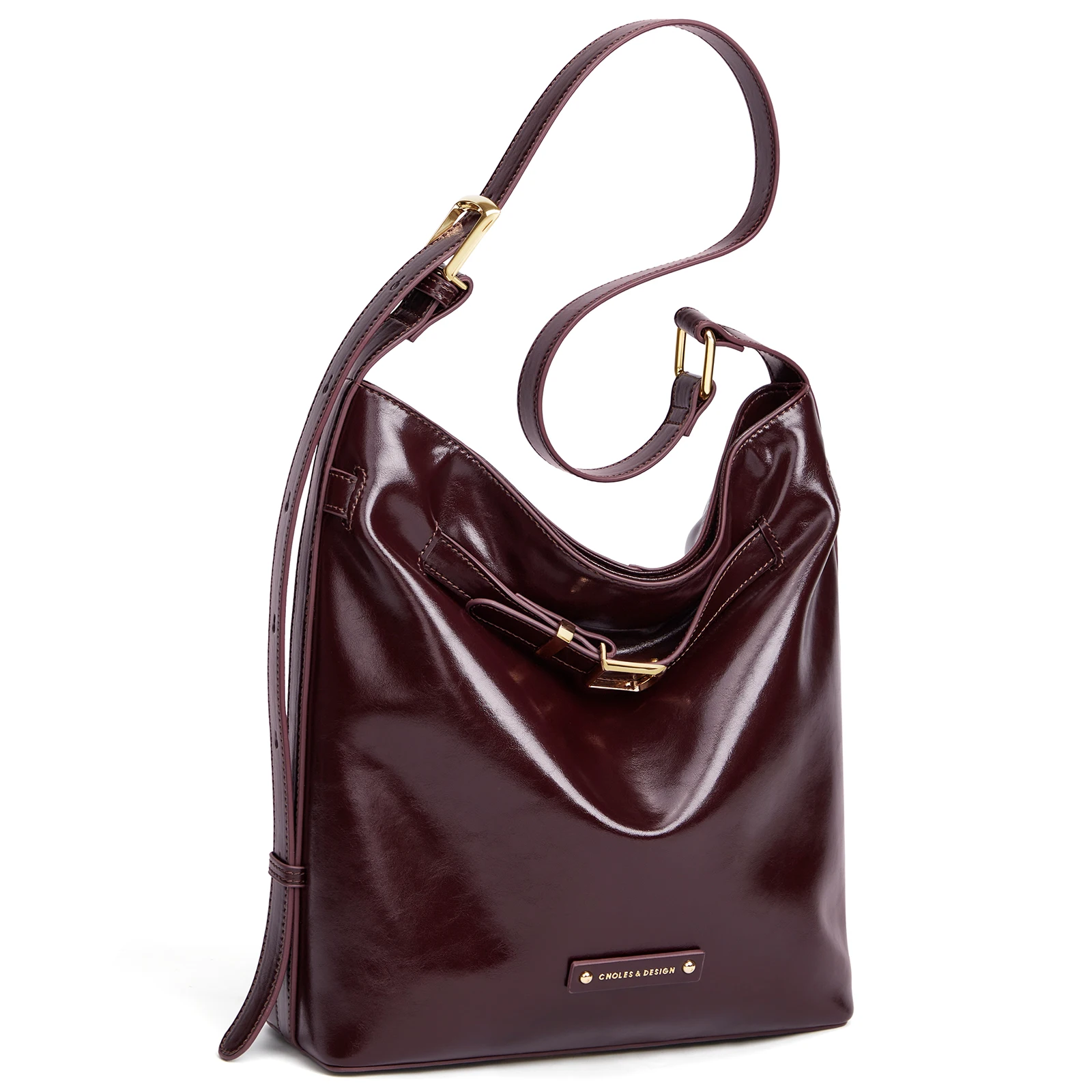 Cnoles Original Shoulder Bags for Women Fashion Designer Bag Red Shoulder Bag Large Capacity Handbag Office Package Lady Bag