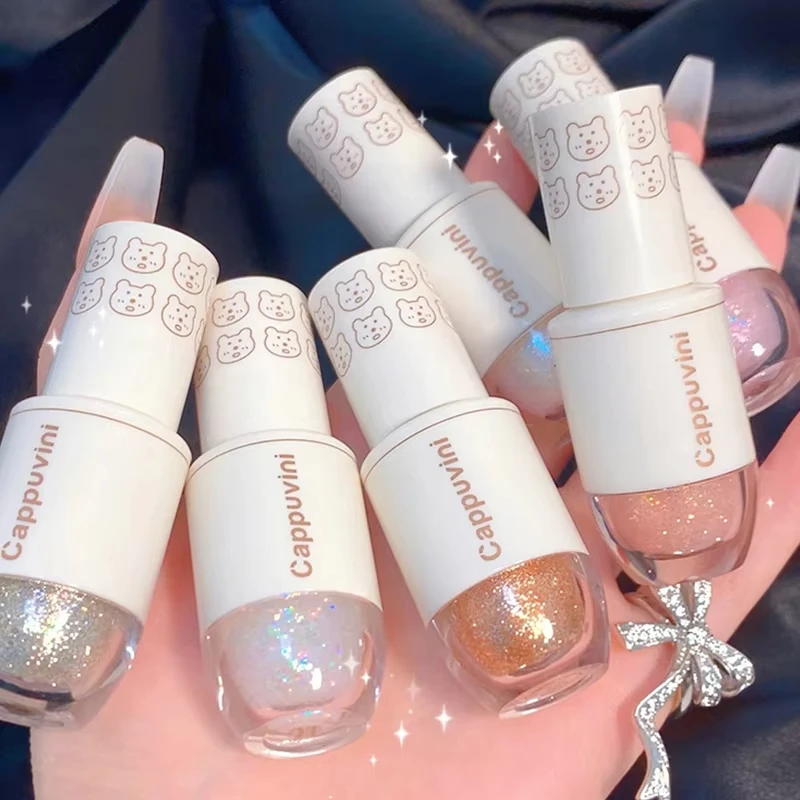 Star Dots Eye Shadow Liquid Pearlescent Fine Flashing Easy To Dizzy High Gloss Cubs Bowling Ball Liquid Eye Shadow
