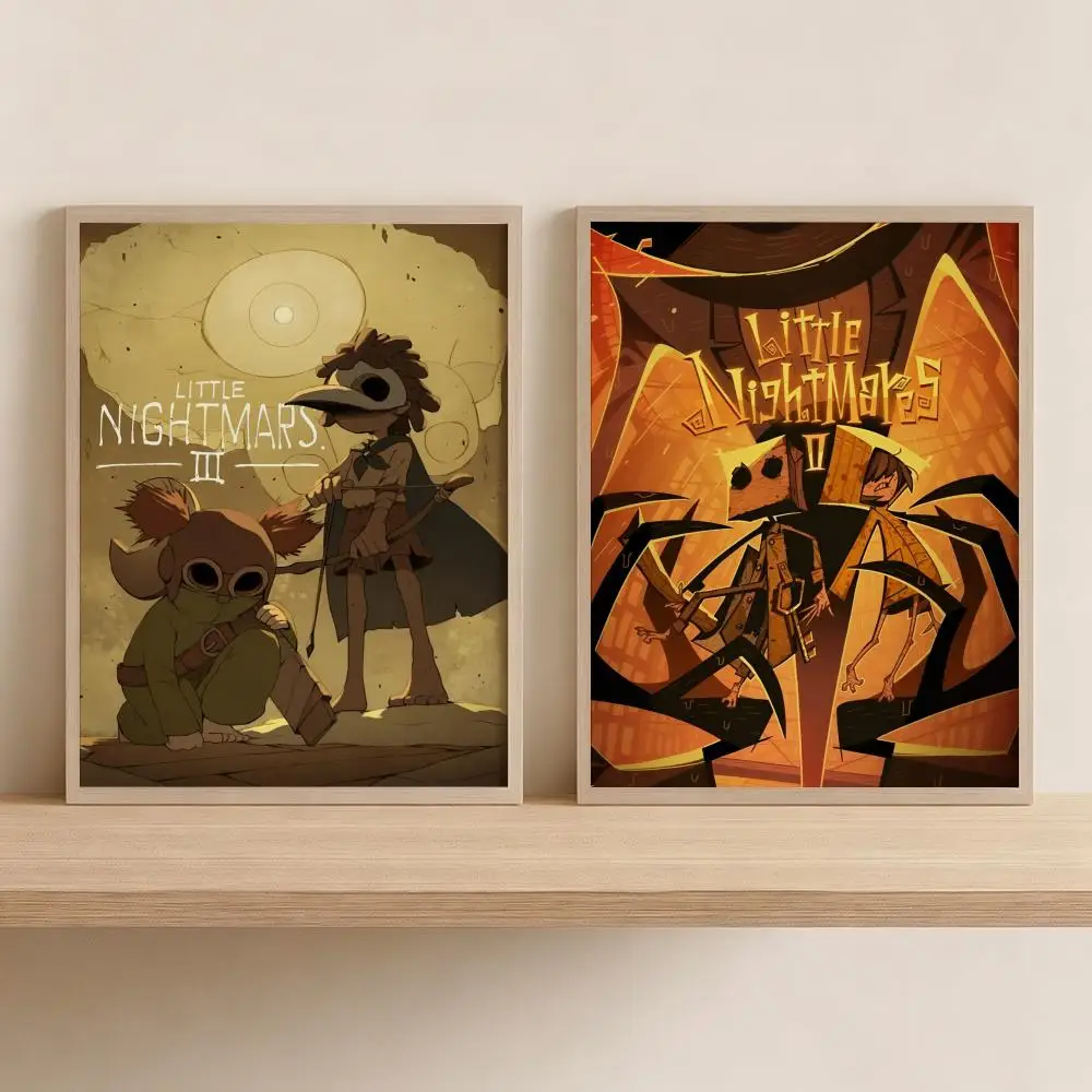 L-Little Nightmares Game Painting Calligraphy Modern Canvas Wall Art for Bedroom & Living Room | Home Decor Gift