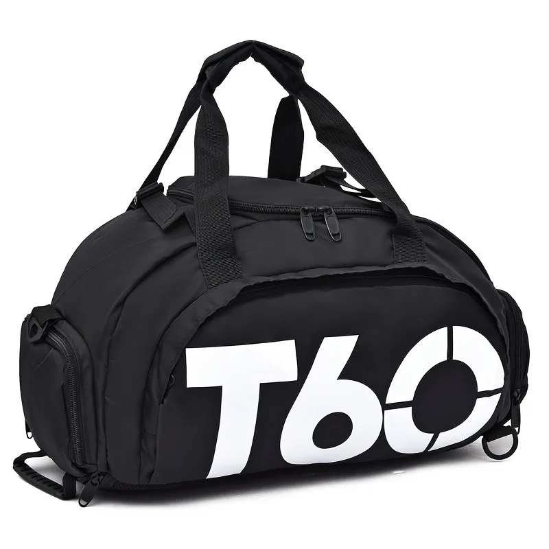 T60 Print Waterproof Gym Backpack Adjustable Strap Travel Duffel Bag for Hiking Camping Daily Sports Handbag Crossbody Bag