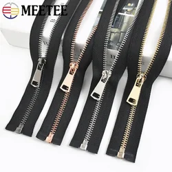 1/2/3Pcs 5# Metal Zippers For Sewing Open/Close-End 15-80cm Auto Lock Zips Bags Clothes Zipper Pull Repair Kits DIY Accessories