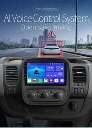Android Car Multimedia Radio for Renault Trafic 3 Opel Vivaro B Carplay Android Auto Stereo GPS 7862 Intelligent Screen Player