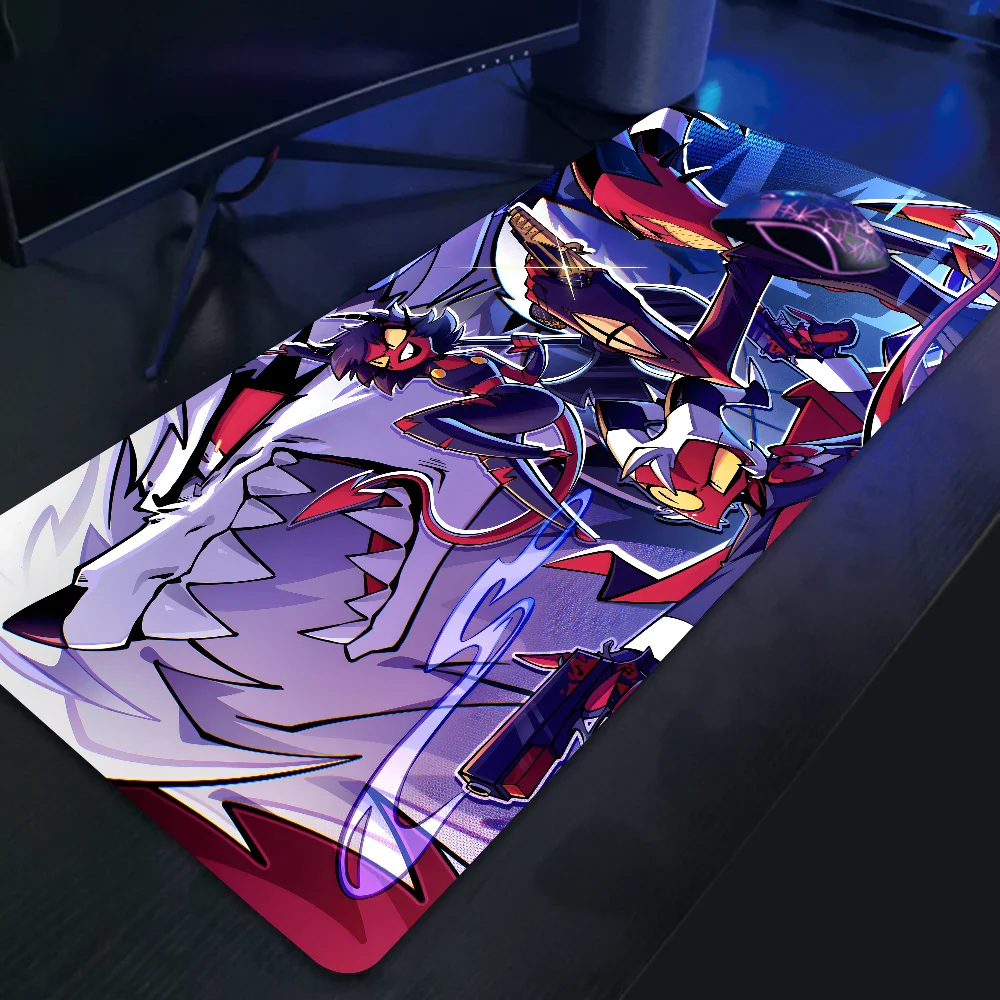 Anime H-Helluva Boss Mousepad Large Gaming Mouse Pad LockEdge Thickened Computer Keyboard Table Desk Mat