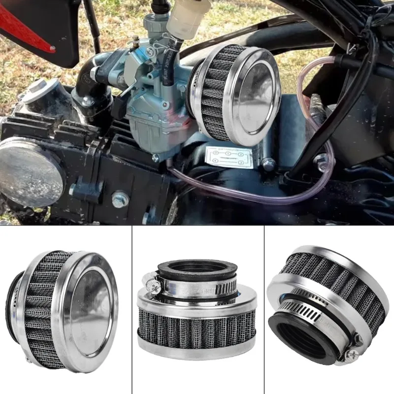 35mm Motorcycle Air Filter Universal High Flow ATV Pit Dirt Bike Sport Intake Mushroom Head Filter Filter Cylindrical Motorcycle