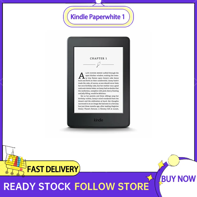 Kindle Paperwhite 1 e-reader 6 inch e-ink touch screen with backlight Kindle e-reader KPW1