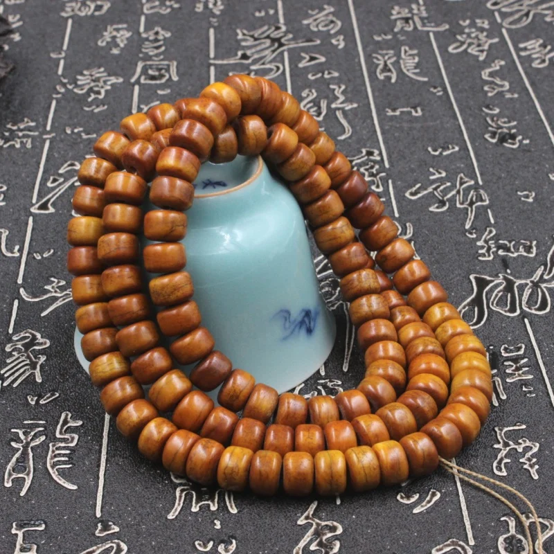 Factory Wholesale Distressed Ox Bone Beads 108 Weathering Fried Pattern Tibetan Diy Ornament Accessories Spacer Bead Septa Brace