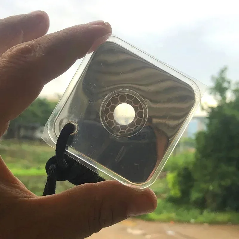 في الهواء الطلق التخييم بقاء SOS الناجي عاكس المجال أداة متعددة الوظائف إشارة مرآة مرآة لوضع مساحيق التجميل EDC أداة