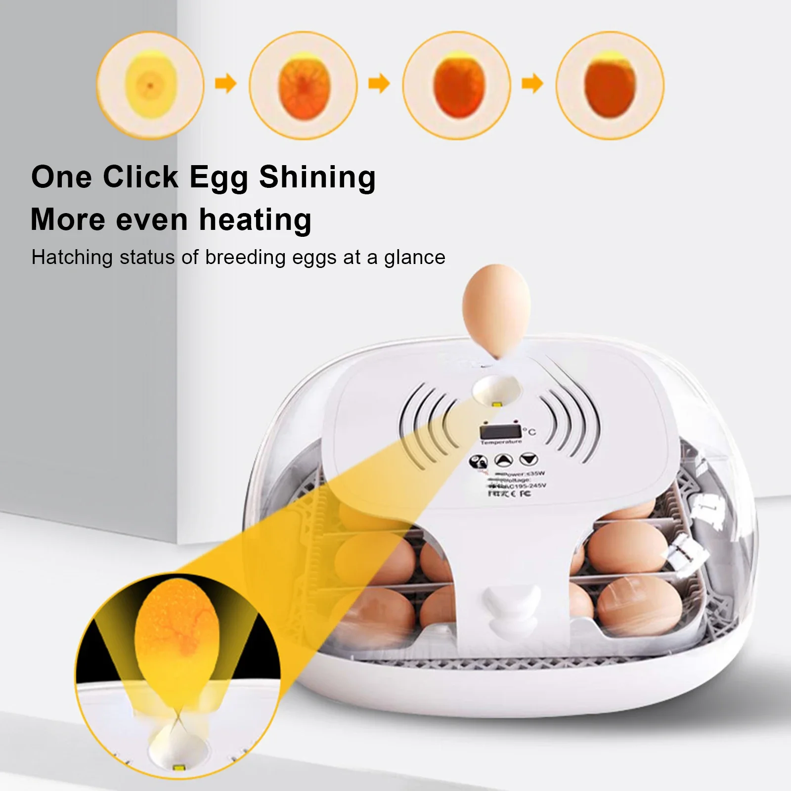 Hot selli16 Eggs Incubator Intelligent Automatic Egg Hatching Turning Controller Thermostat for Home Chicken Goose Chicken Quail