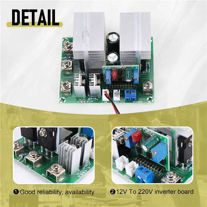 A98E-50HZ Inverter 12V To 220V Sine Wave Inverter Driver Board 500W With Voltage Regulator