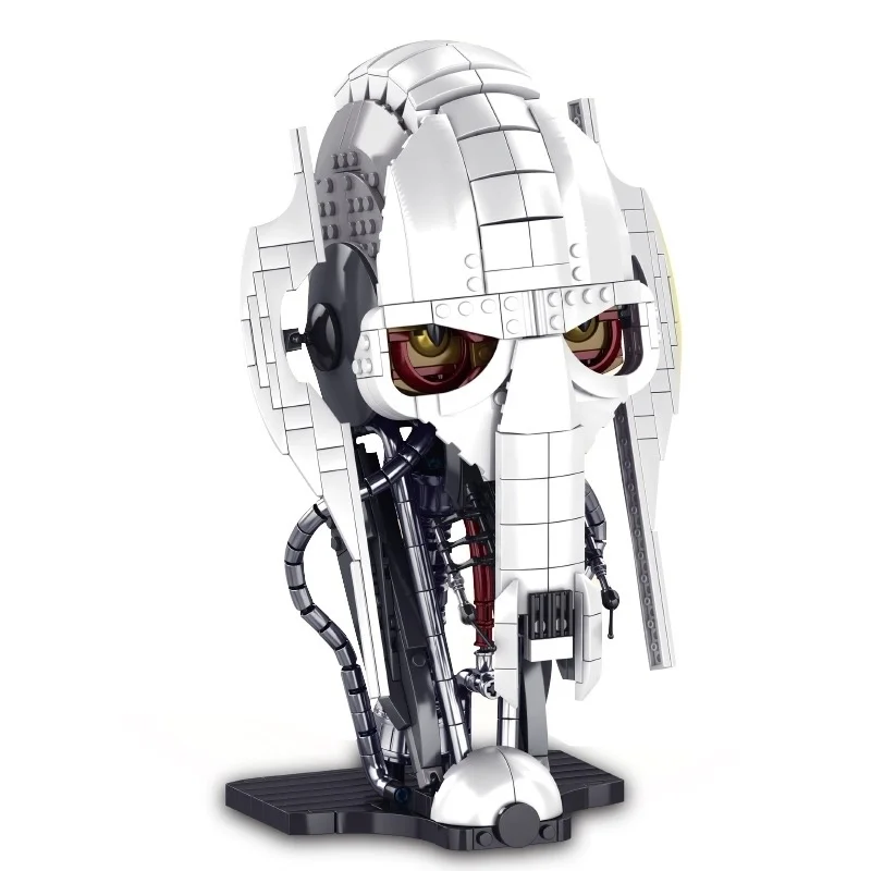 788 Uds. MOC General Grievous casco de bloques de construcción modelo película de guerra espacial decoración de escritorio Idea DIY juguetes de montaje regalos para niños