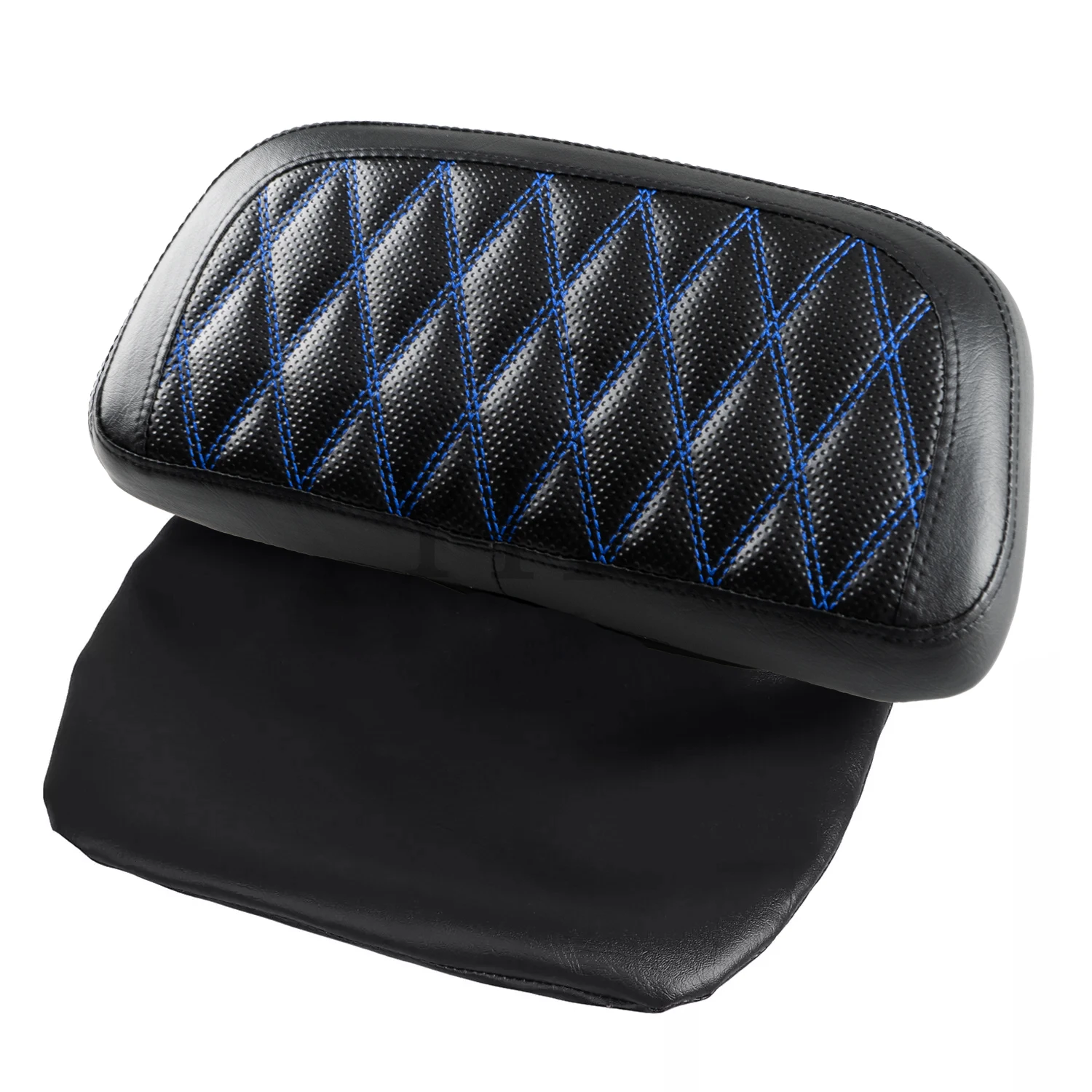 

Motorcycle Razor Chopped Tour Pak Pack Trunk Backrest Pad For Harley Touring Street Tri Glide Road King 2014-Up Black PU Leather
