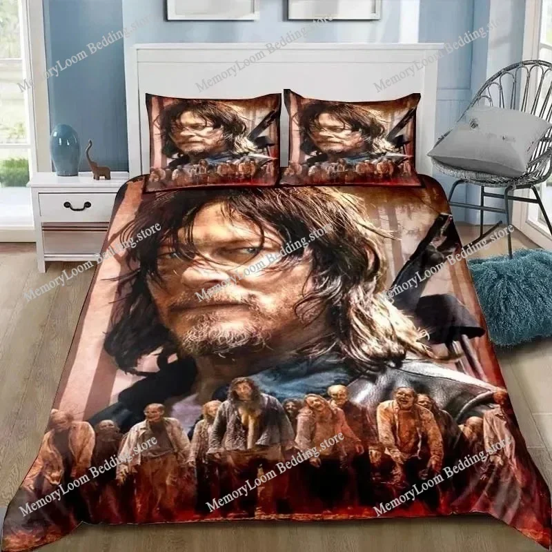 Walking Dead Daryl Dixon Wings Mark Bedding Set Single Twin Full Queen King Size Bed Set Adult Boys Bedroom 3D Print