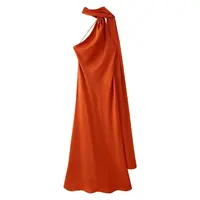 VEITCHE Elegant Women's Soft Silk Satin Long Dress Halter Backless Sleeveless Maxi Dresses Summer Lady Long Ribbon Party Gowns - Image 6